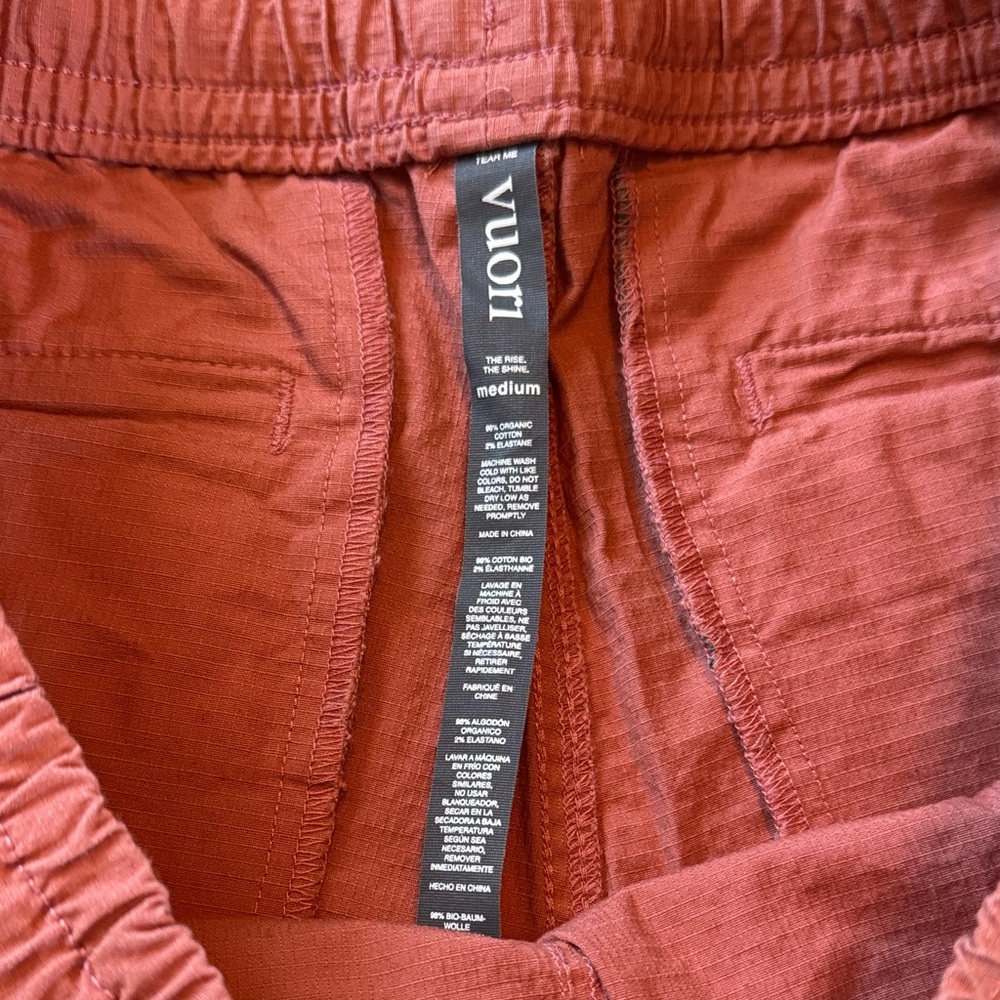 Vuori Women’s Drawstring Casual Shorts - Rust - Picture 2 of 3